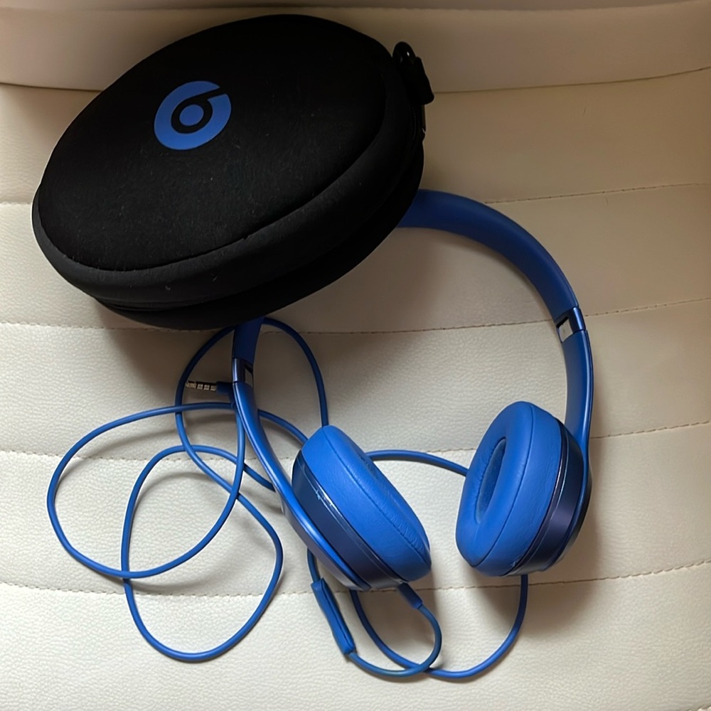 Blue beats headphones